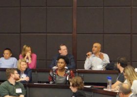 Engaging in the discussion: Sam Ranganathan, Sr. Director of Legal Operations at AbbVie and Chair of Legal Operations section of the Association of Corporate Counsel..