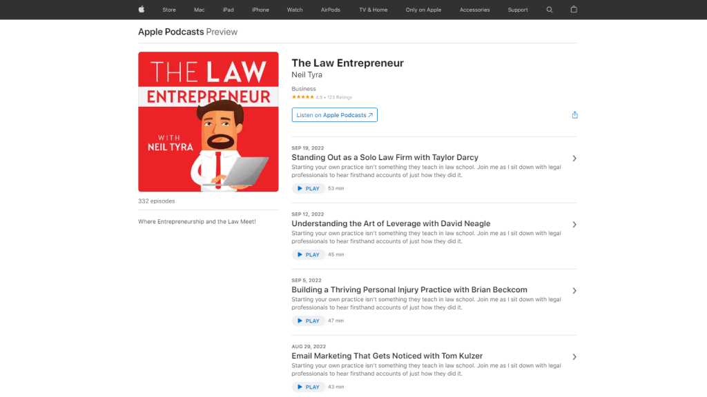 The Law entrepreneur screenshot