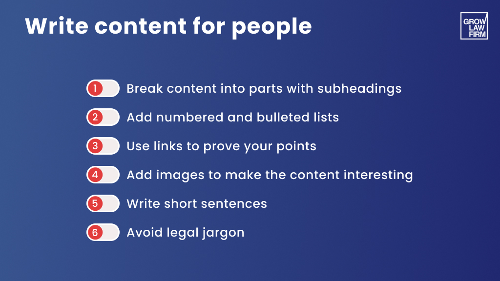 writing tips for law firm marketing