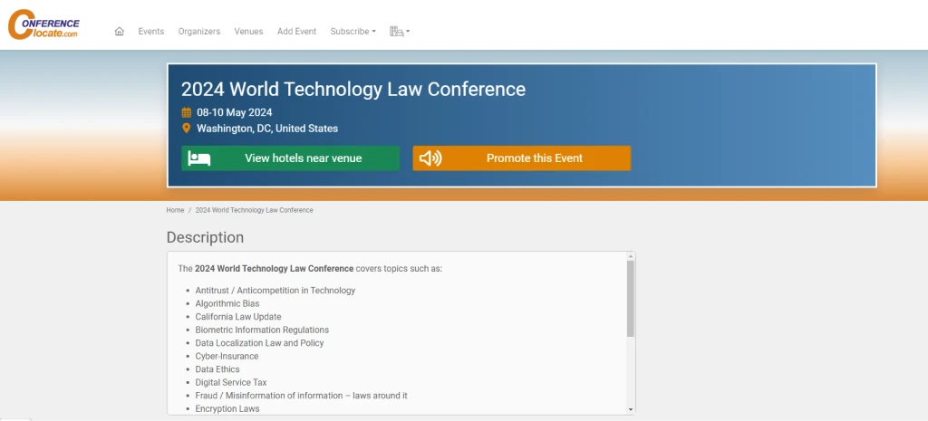 2024 World Technology Law Conference