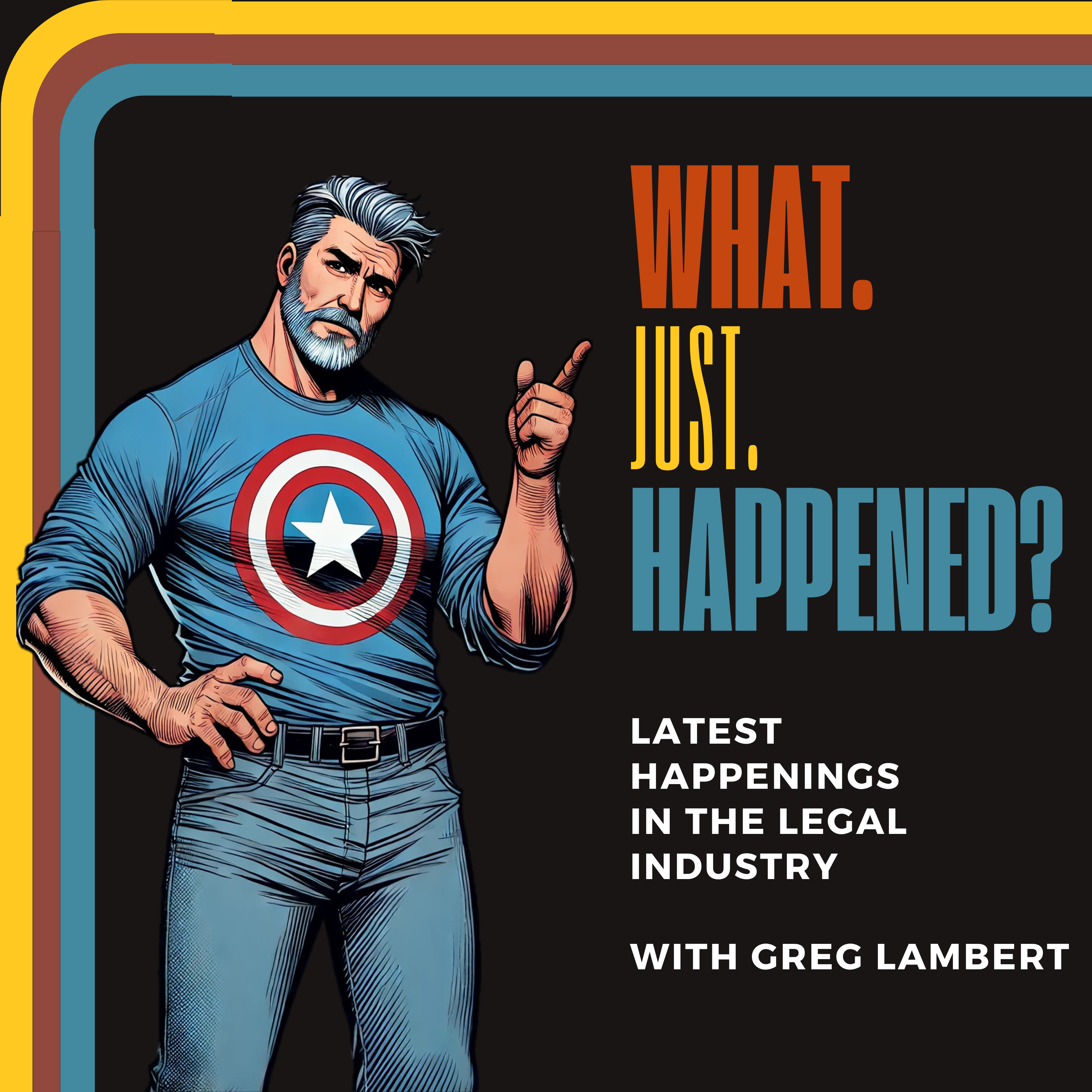 Mustard Orange Black Retro Power Music Podcast Cover