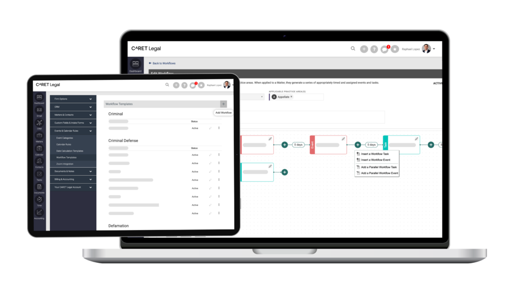 CARET Legal Workflows