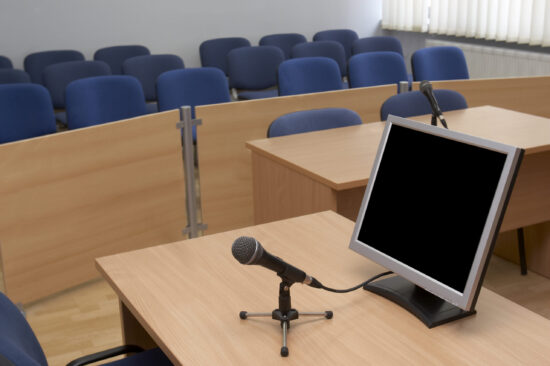 Interior,View,Of,Court,Room,Office,Conference,Table