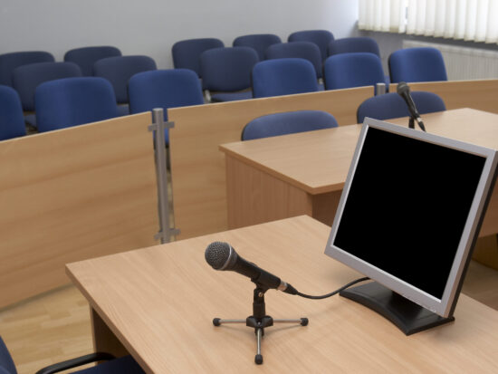 Interior,View,Of,Court,Room,Office,Conference,Table