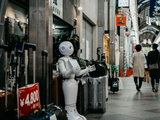 Robot in Shopping Mall in Kyoto