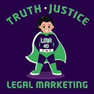Truth Justice Legal Marketing Button by Nancy Myrland