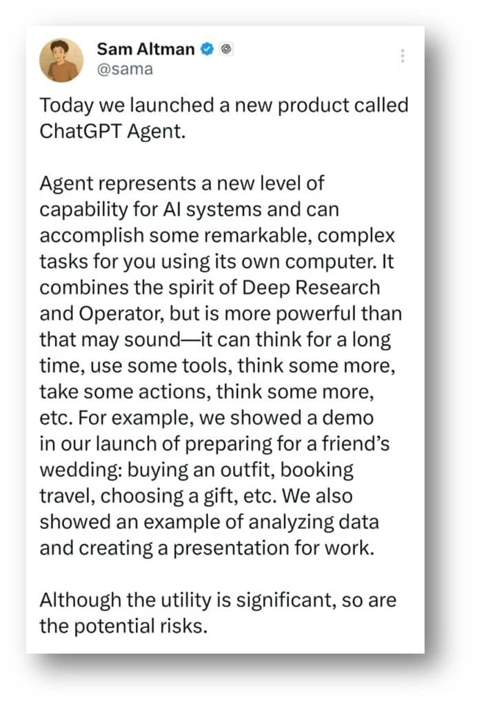 Sam Altman warns about new AI Agentic Browsers