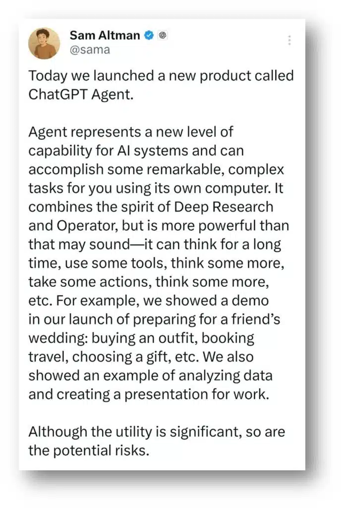 Sam Altman warns about new AI Agentic Browsers