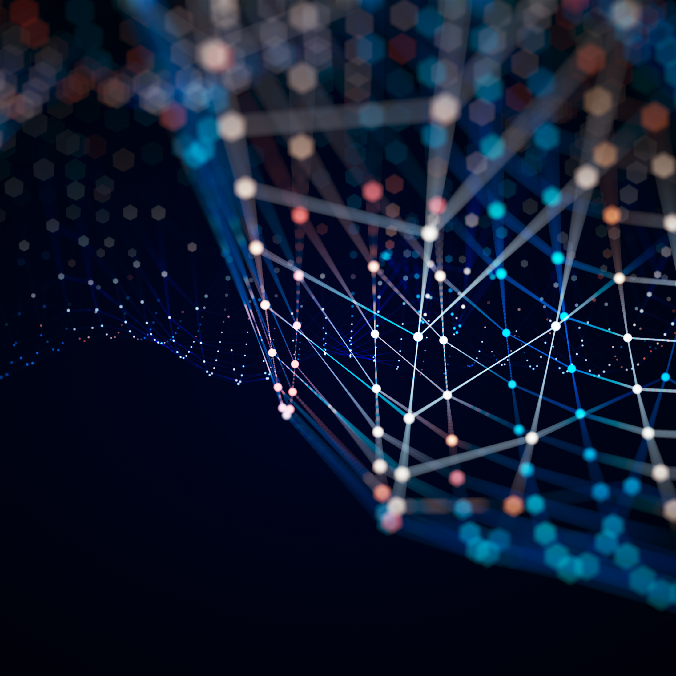 Technology network background concept.