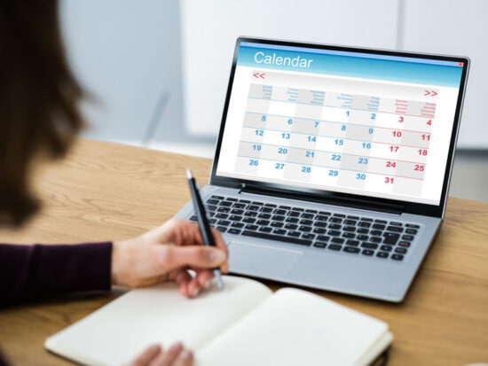 Looking At Calendar Agenda Schedule