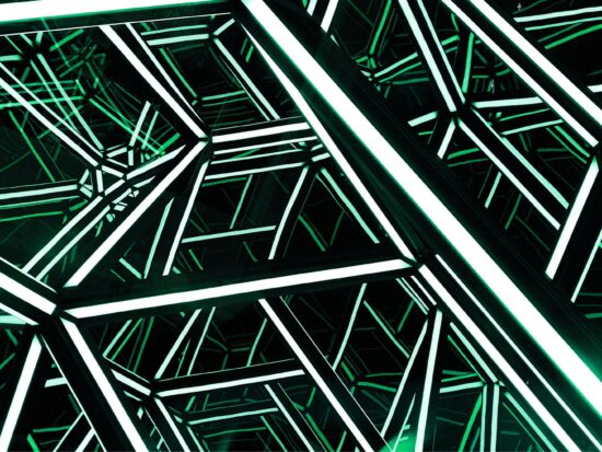 Abstract lights and mirrors installation_PPT