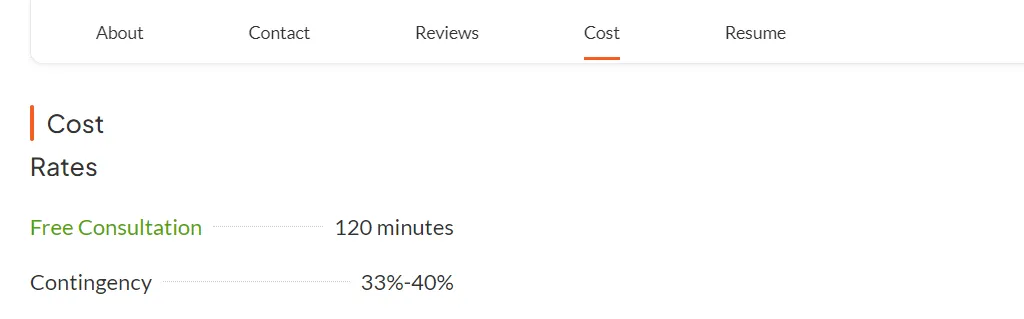 Payment options on Avvo