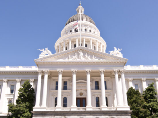 California Capitol building in Sacramento