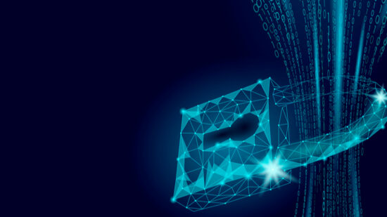 Lock - Blue Background