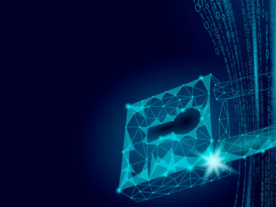 Lock - Blue Background