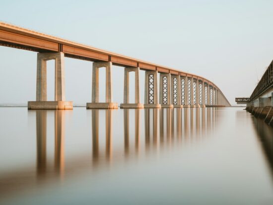 Antioch Bridge spans the San Joaquin River from Sacramento County in the north to Antioch, Contra Costa County to the south in Northern California. The official name is Senator John A. Nejedly Bridge.