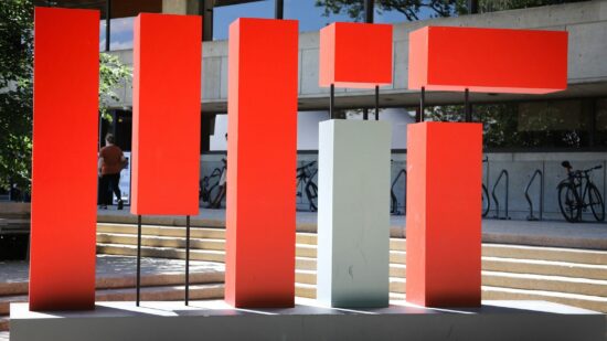 MIT logo in Cambridge, Massachusetts