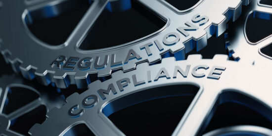 Metal Cogs With Regulations And Compliance Text - Compliance Concept