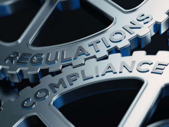 Metal Cogs With Regulations And Compliance Text - Compliance Concept