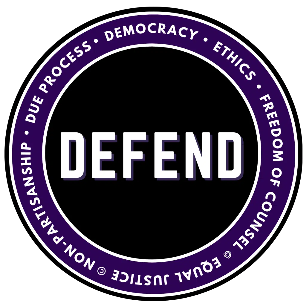 DEFEND by Nancy Myrland in honor of The Rule of Law