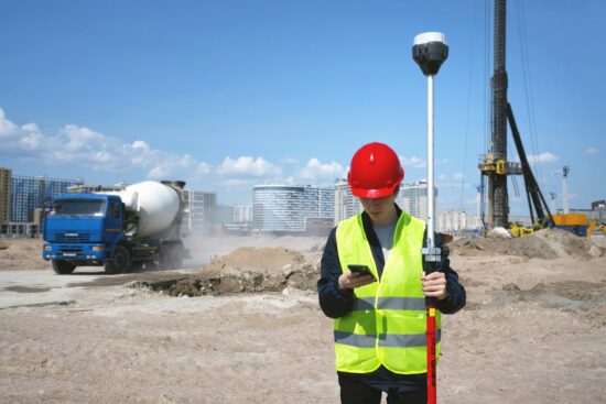 Precise positioning on construction site