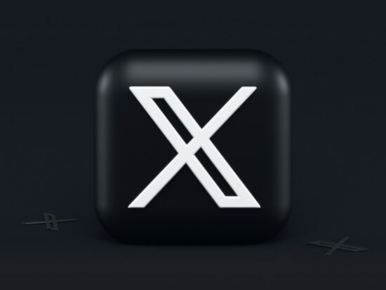X com 3d Icon Concept. Dark Mode Style. Write me, if you need similar icons for your products 🖤