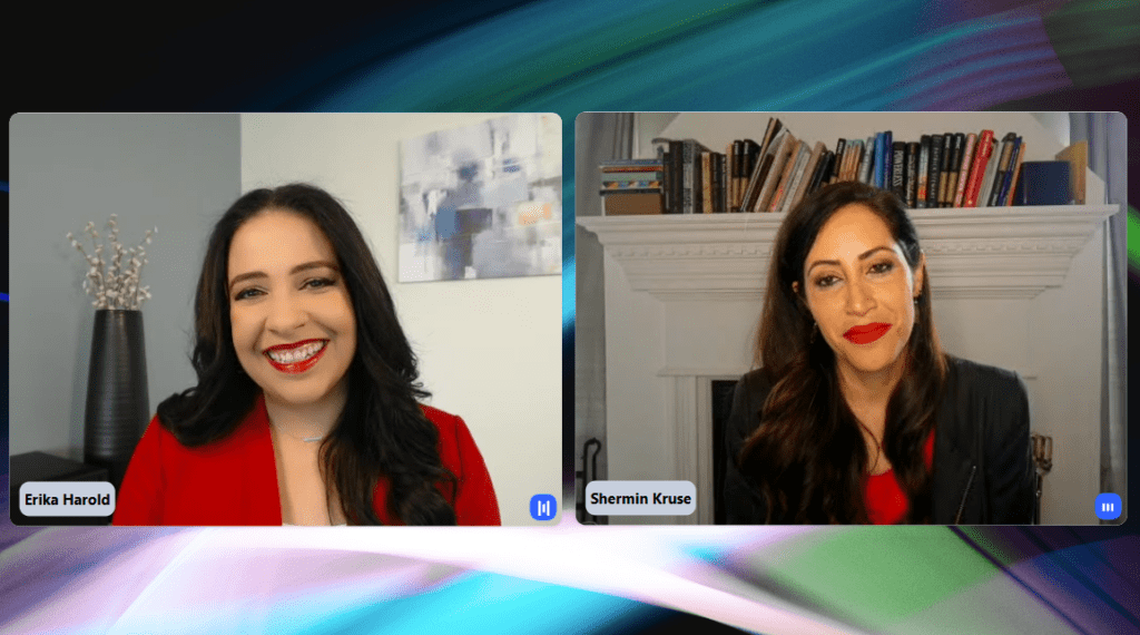 Erika Harold and Shermin Kruse at the 2026 Future Is Now conference