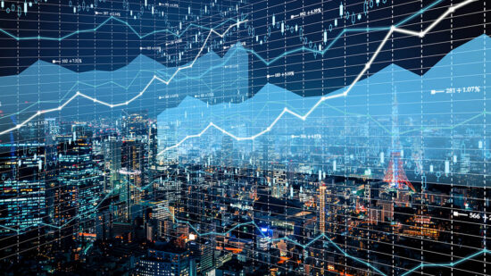 Background stock market and finance economic