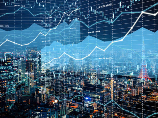 Background stock market and finance economic